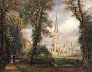 John Constable Salisbury cathedral from the bishop's garden USA oil painting artist